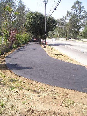 New Asphalt Sidewalk