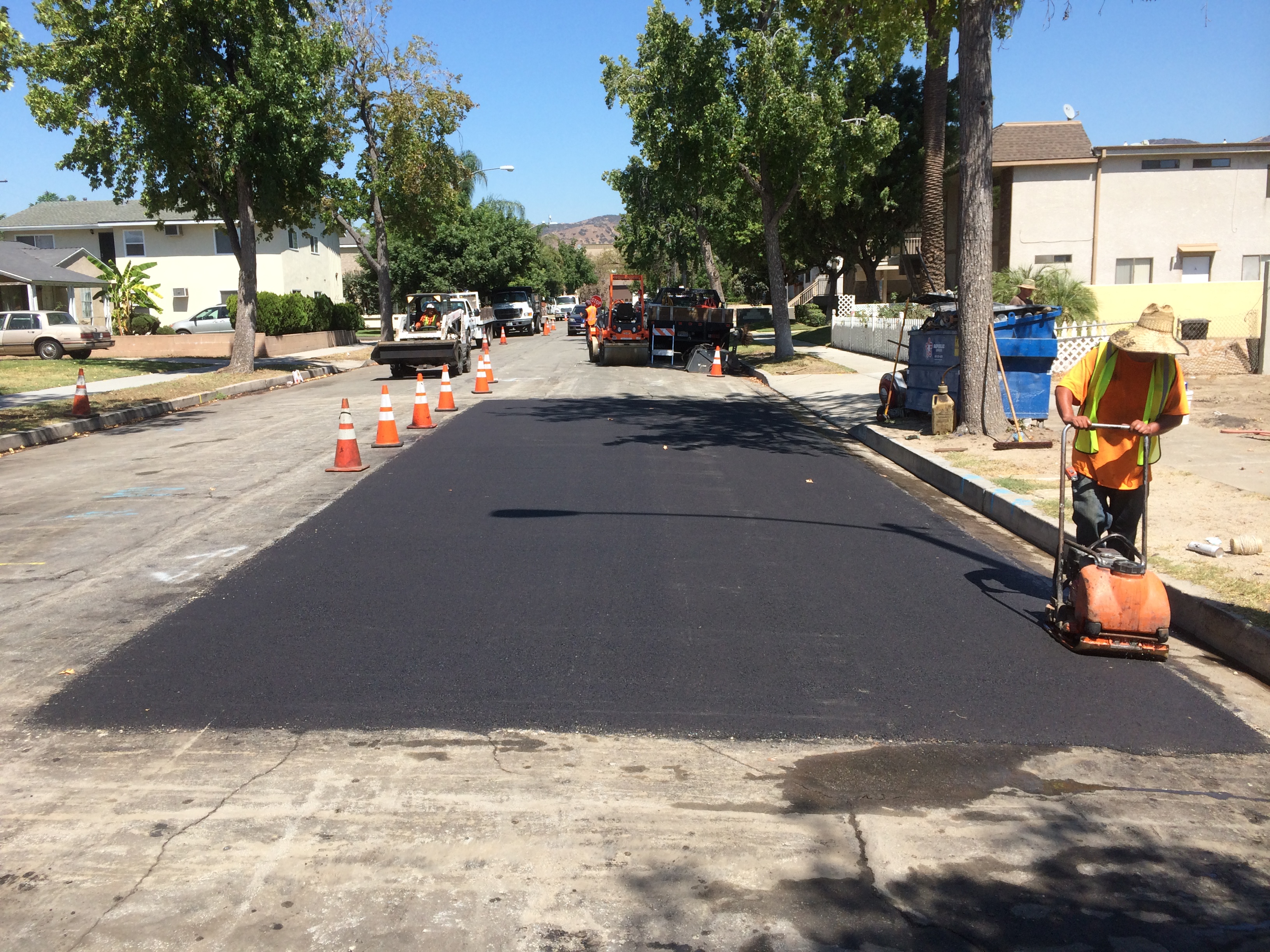 Grinding Paved Street