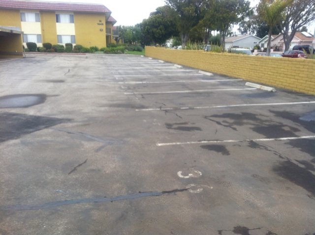 Seal Coat and Striping Parking Lot