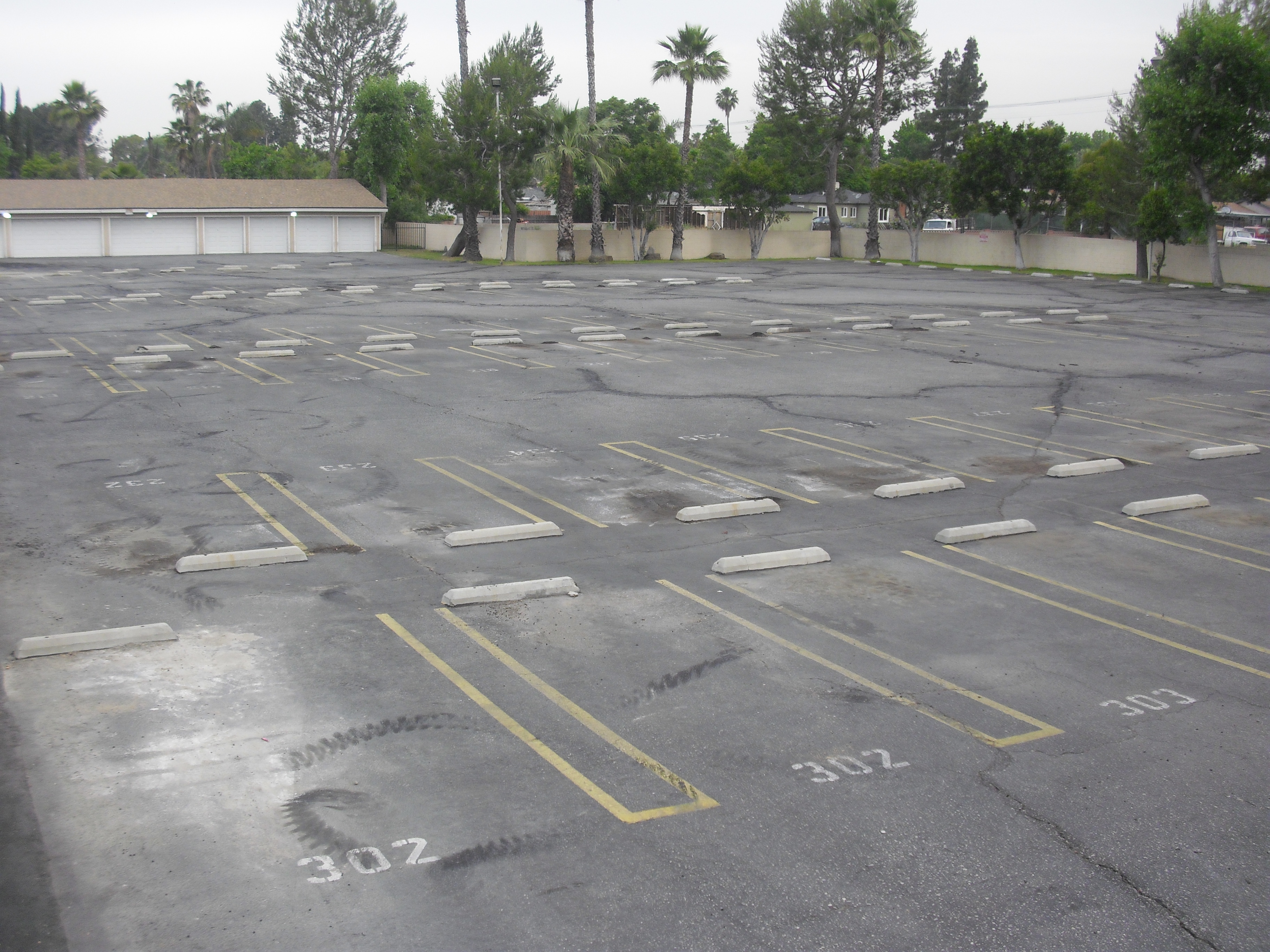 Seal Coat and Striping Parking Lot