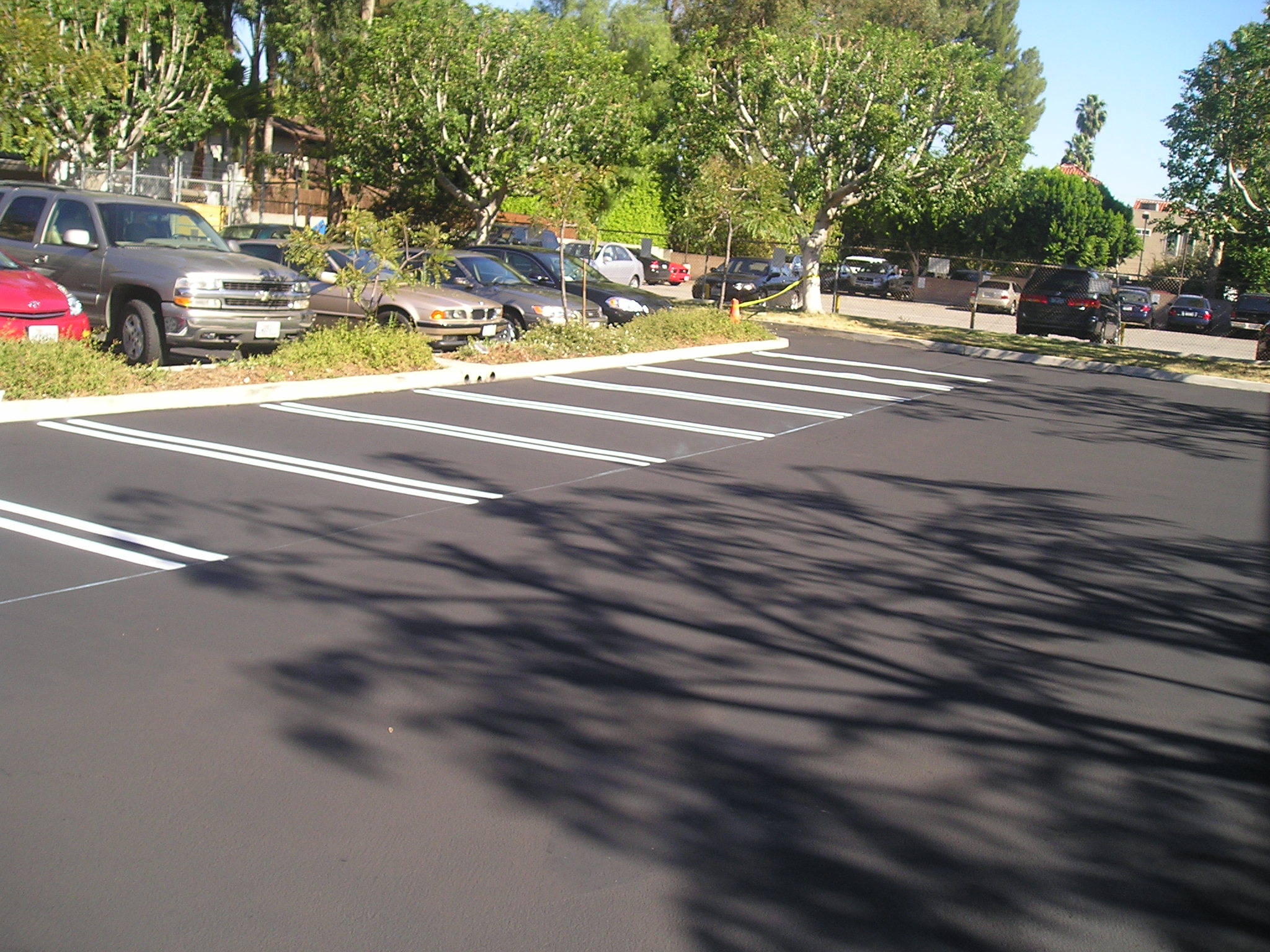 Seal Coat and Striping Pavement