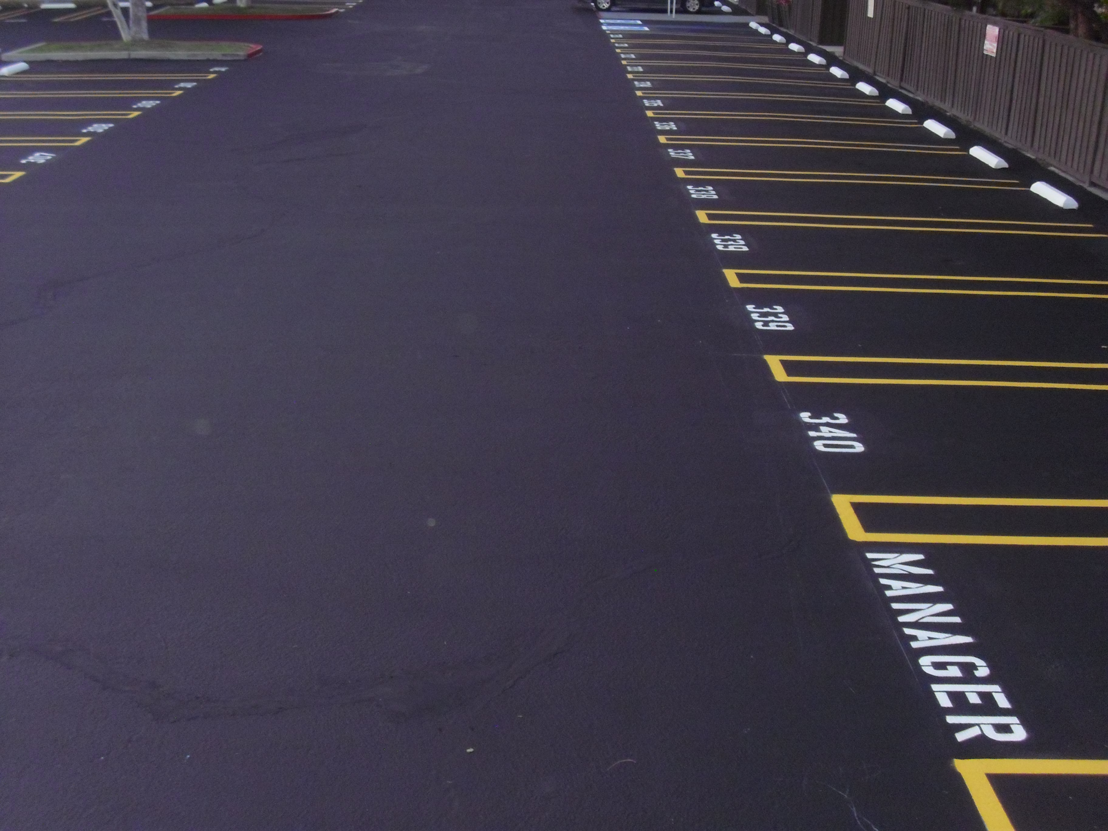 Seal Coat and Striping Pavement