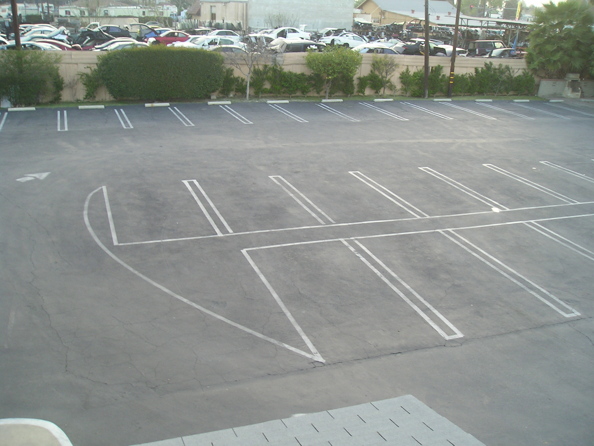 Seal Coat and Striping Parking Lot