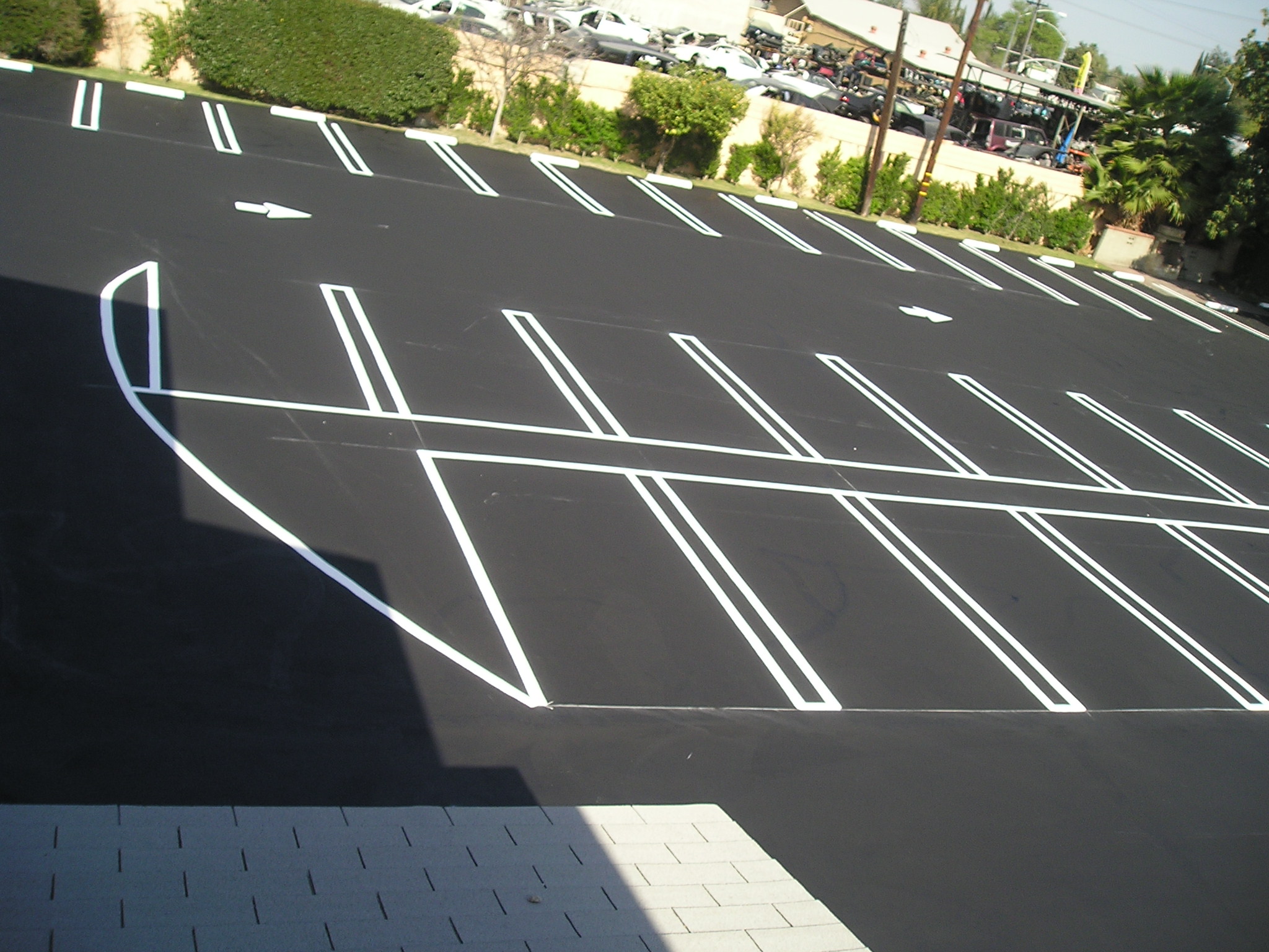 Seal Coat and Striping Parking Lot